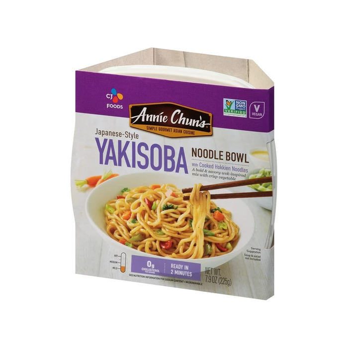 Annie Chun's Yakisoba Noodle Bowl Packaged Meal, Shelf Stable, 7.9 oz