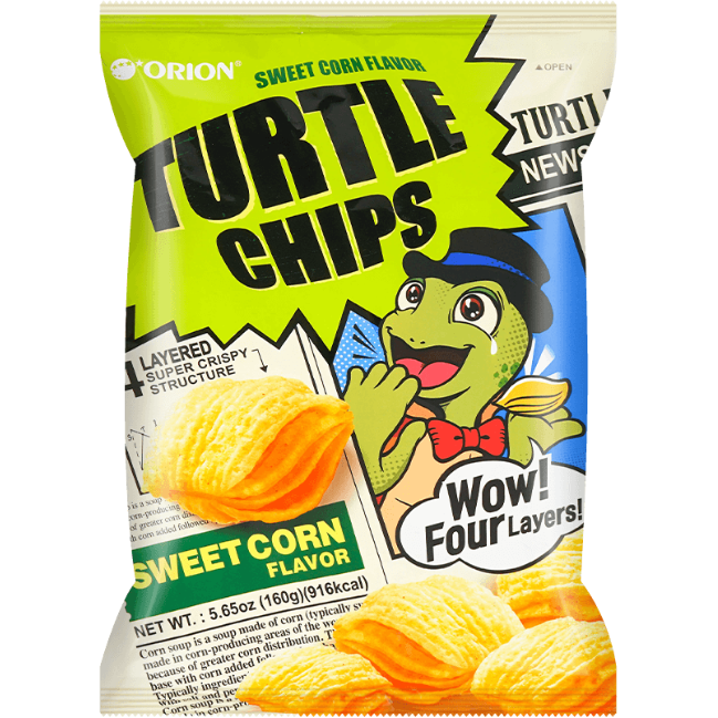 Corn Flavor Turtle Chips, 5.64oz