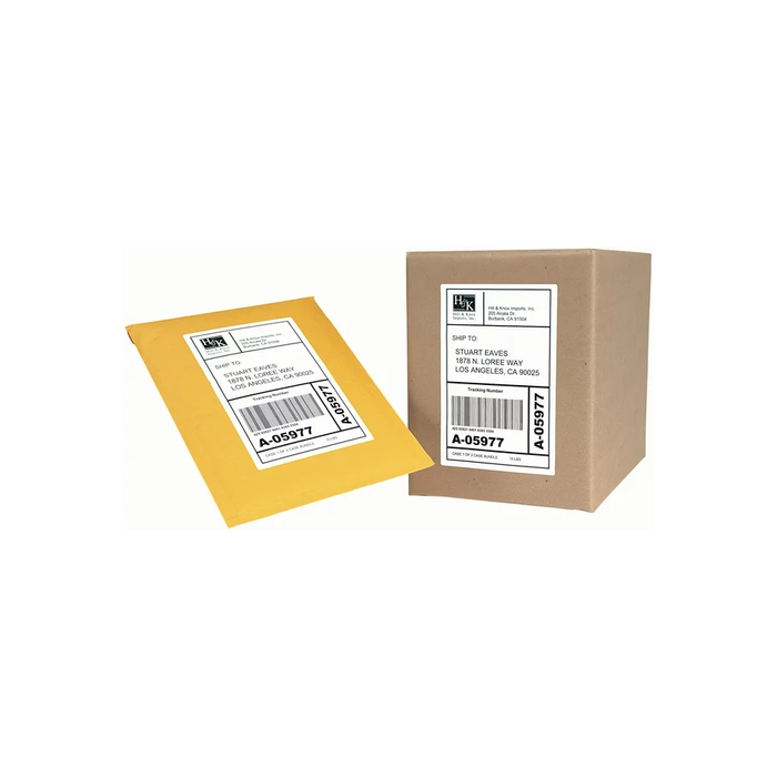 Avery Shipping Labels, 5.5 x 8.5, White, TrueBlock, Inkjet, 20 Labels (18126) 0.399 lb
