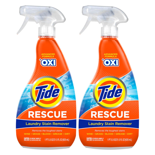 Product image of Tide Rescue Plus Oxi Laundry Stain Remover and Carpet Cleaning Spray and Wash, 22 fl oz (Pack of 2)
