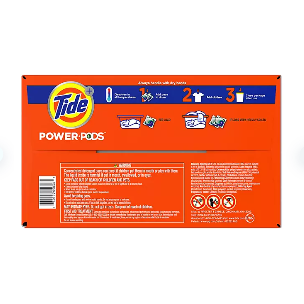 Tide Hygienic Clean Heavy Duty Power PODS Laundry Detergent Pacs, Original (72 ct.)
