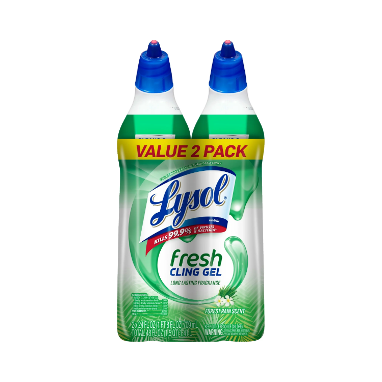 Lysol Toilet Bowl Cleaner Gel, For Cleaning and Disinfecting, Stain Re