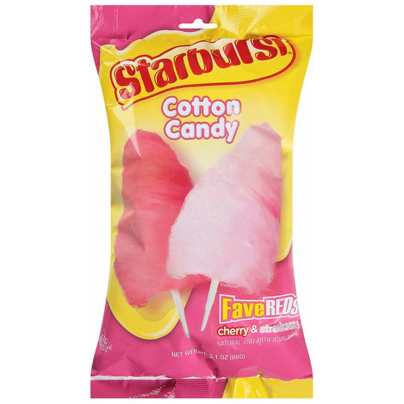 Starburst Fave Reds Cotton Candy, 3.1 Oz — Custom Treats