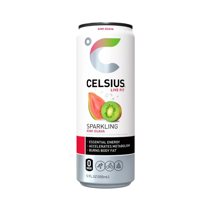 Celsius Live Fit Sparkling Kiwi Guava Dietary Supplement, 12 fl oz
