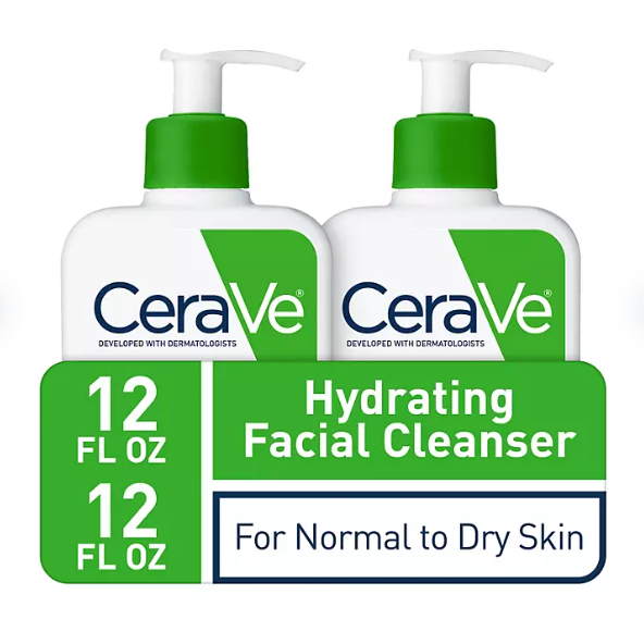 CeraVe Hydrating Facial Cleanser, Normal to Dry Skin (12 fl. oz., 2 pk.)