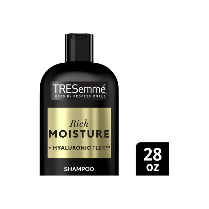 TRESemme Rich Moisture Hydrating Daily Shampoo for Dry Hair with Hyaluronic Plex, 28 fl oz