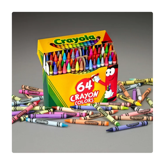 Crayola Crayons, 64 Ct, Back to School Supplies for Kids, Teacher Supplies, Gift