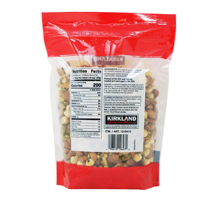 KIRKLAND SIGNATURE Heart Healthy Mixed Nuts, 36 Ounce, 2.25 Pound