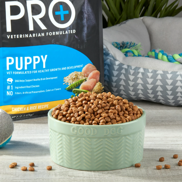 Pure Balance Pro+ Puppy Chicken & Rice Recipe Dry Dog Food for Puppies, 8 lbs