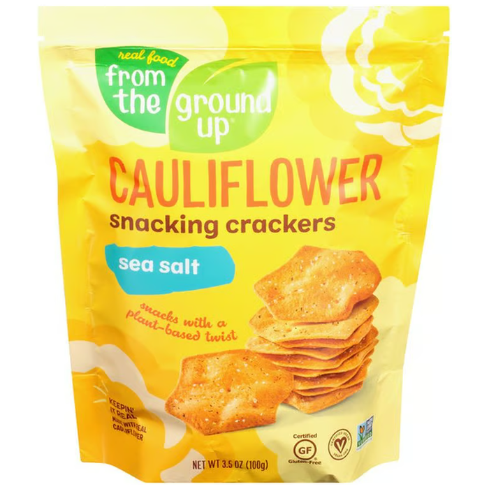 From the Ground Up Snacking Crackers, Cauliflower, Sea Salt 3.5 oz