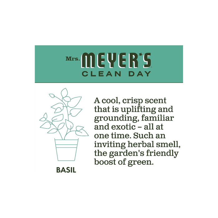 Mrs. Meyer's Clean Day Liquid Dish Soap, Basil Scent, 16 Fluid Ounce Bottle Pack of 3