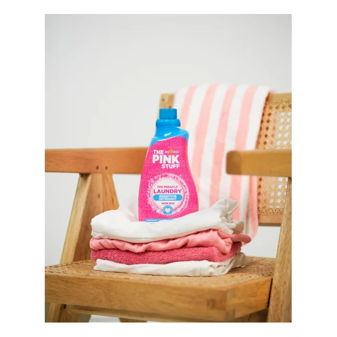 Spring Detergent Pink The Pink Stuff, Miracle Liquid Laundry Detergent for Sensitive Skin, 3 ...