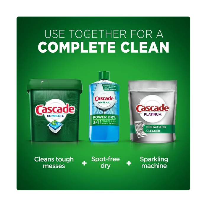 Add Cascade Complete Cascade Complete ActionPacs, Dishwasher Detergent, Fresh Scent, 78 Ct ...
