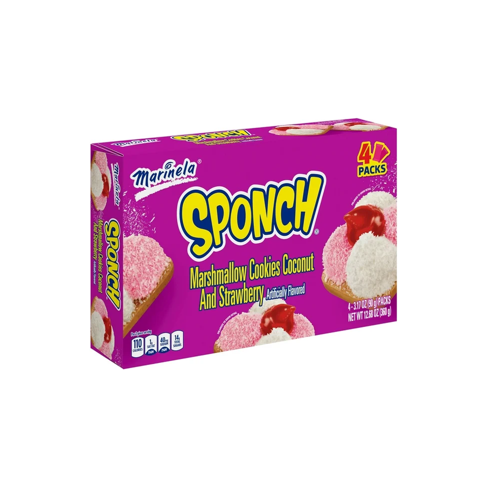 Marinela Sponch Marshmallow Cookies, 4 count, 12.68 oz — Custom Treats