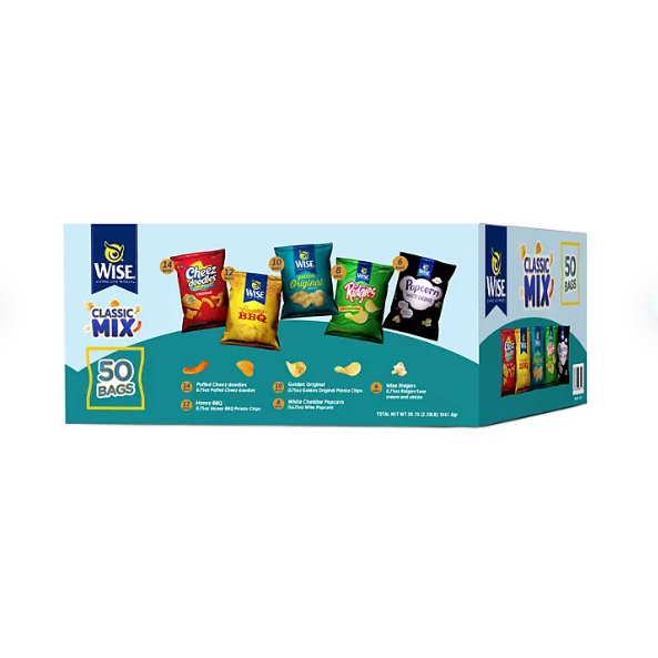 Wise Variety Pack Chips (50 ct.) — Custom Treats