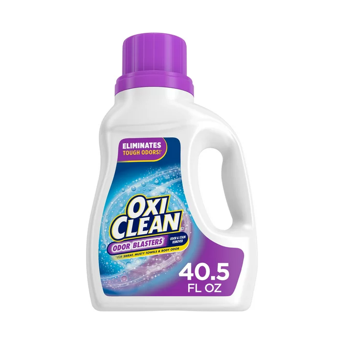 OxiClean Odor Blasters Odor and Stain Remover Laundry Booster Liquid, 40.5 fl oz