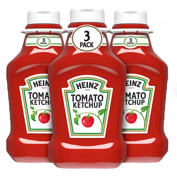 Heinz Original Tomato Ketchup Bottles (44 oz., 3 pk.)