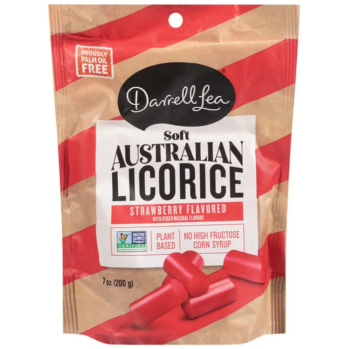 Darrell Lea Licorice, Australian, Soft, Strawberry Flavored