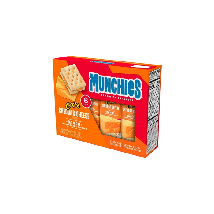 Munchies Cheetos Cheddar Cheese Sandwich Crackers, 1.38 oz, 8 Count