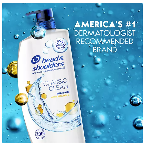 Head & Shoulders Anti-Dandruff Classic Clean with Vitamin E Shampoo (38.8 fl. oz.)