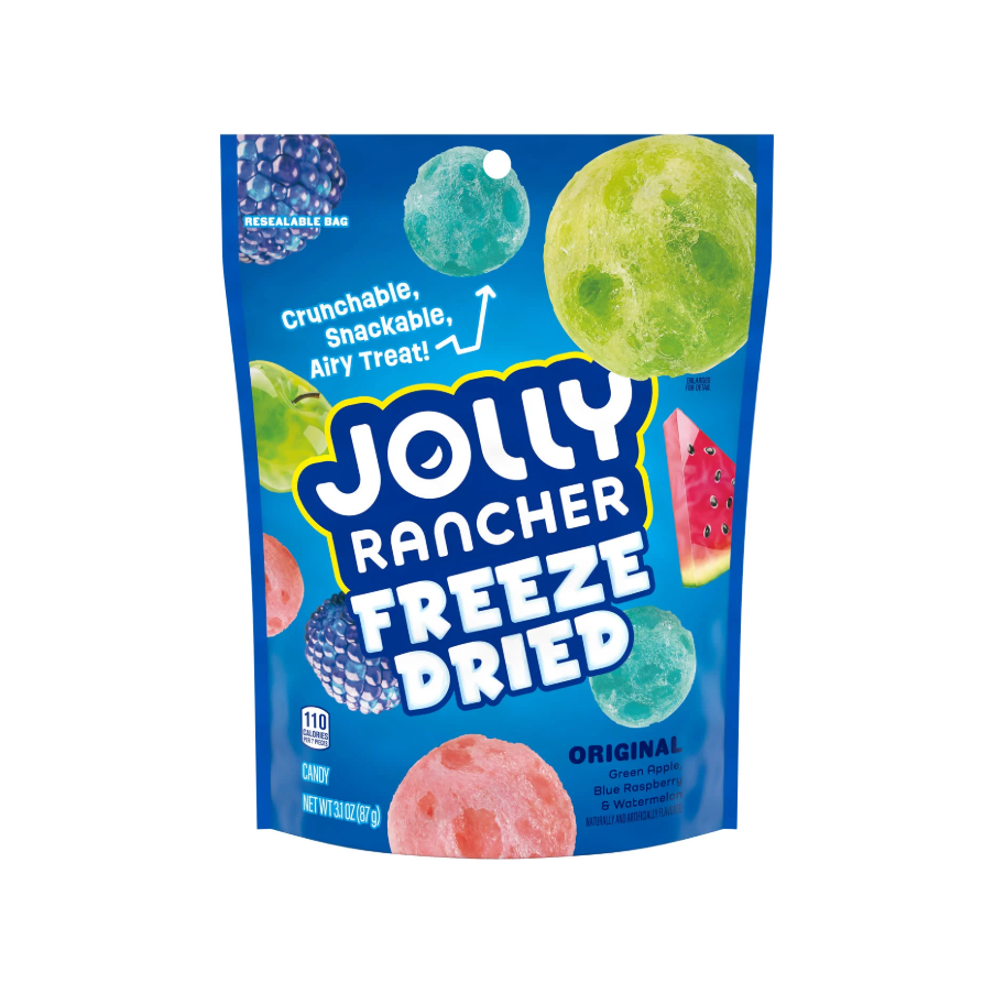 Jolly Rancher Freeze Dried Original Fruit Flavored Candy, Bag 3.1 oz ...