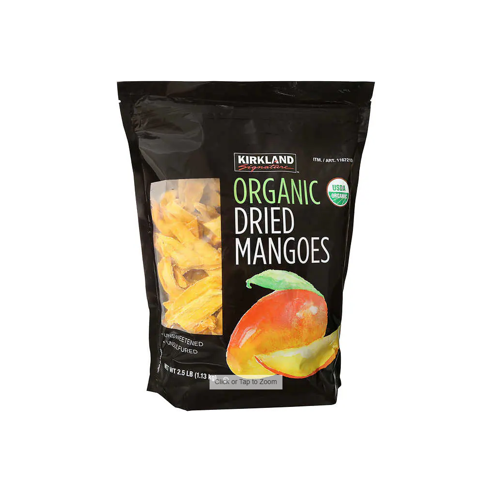 Kirkland Signature Organic Dried Mangoes, 2.5 lbs — Custom Treats