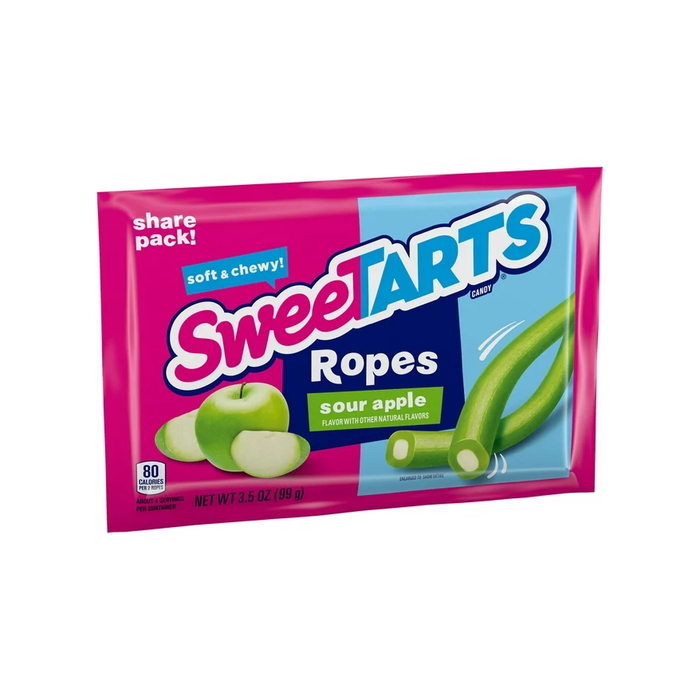 Sweetarts Rope Sour Apple Chewy Candy, 3.5oz