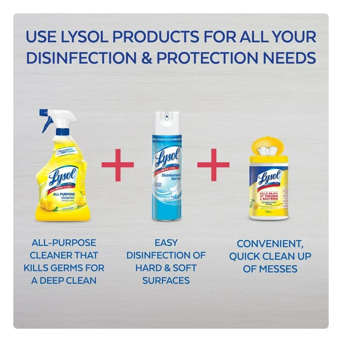 Lysol Brand New Day All Purpose Cleaner 32oz, Mango & Hibiscus, Deep Clean (PACK OF 3)