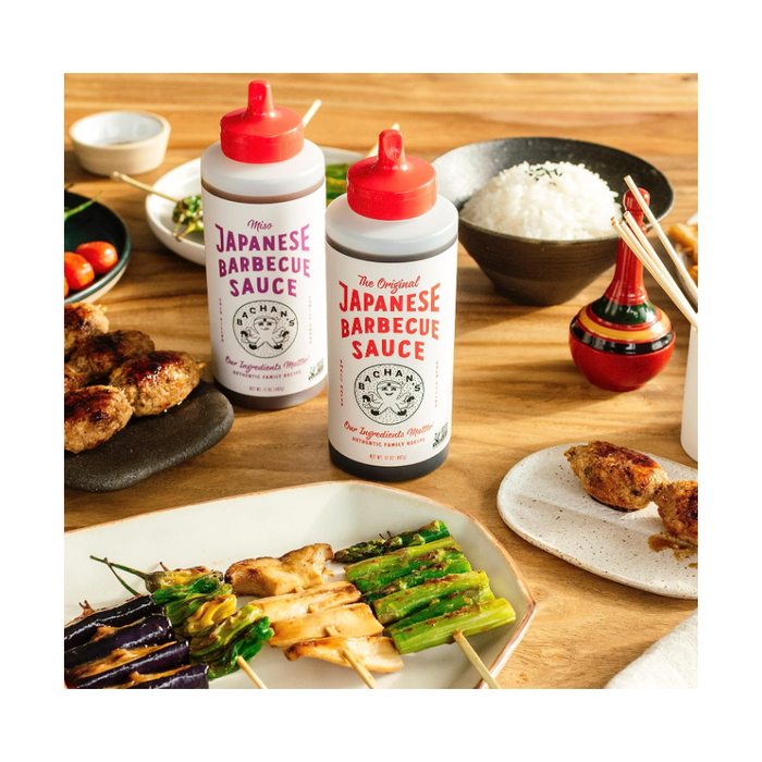 Bachan's Japanese Barbecue Sauce, Miso, Japanese Barbecue Sauce, The Original, 17 oz Bottles
