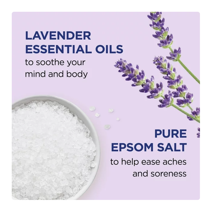 Dr Teal's Pure Epsom Salt Soak, Soothe & Sleep with Lavender, 3lbs