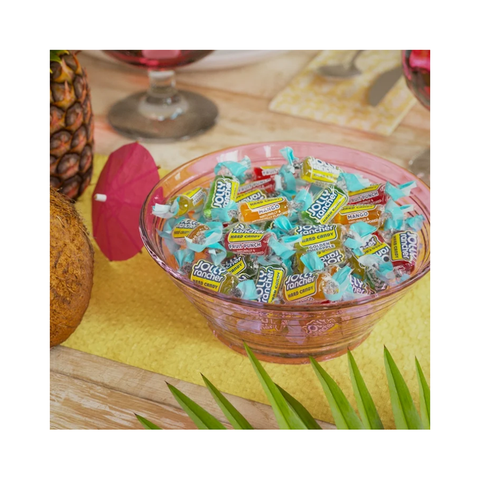 JOLLY RANCHER Tropical Fruit Hard Candy - 13oz Resealable Bag With 4 Fruit Flavors