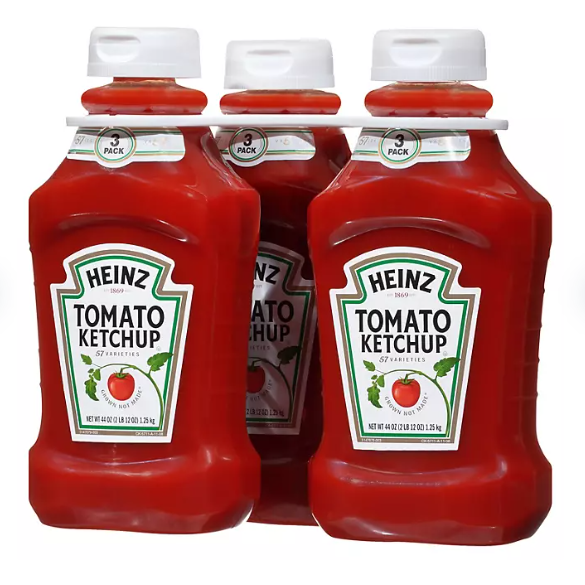 Heinz Original Tomato Ketchup Bottles 44 Oz 3 Pk Custom Treats heinz-original-tomato-ketchup-bottles-44-oz-3-pk-custom-treats