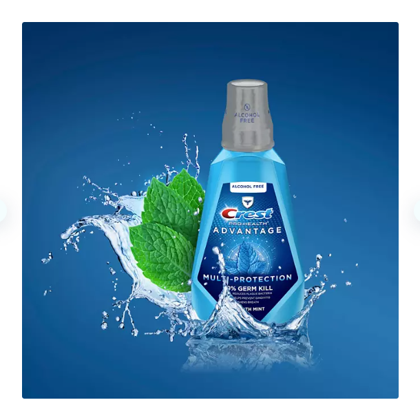 Crest Pro-Health Advantage Multi-Protection Mouthwash, Smooth Mint (33.8 fl. oz., 3 pk.)