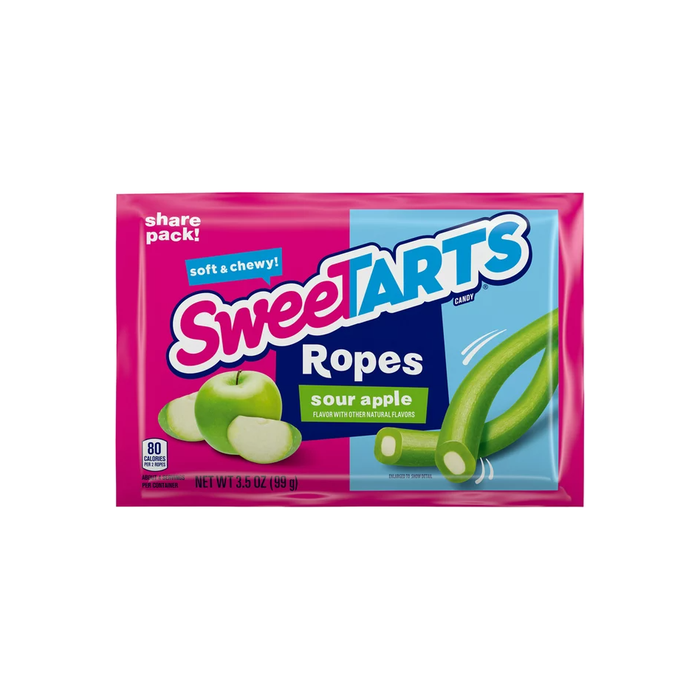 Sweetarts Rope Sour Apple Chewy Candy, 3.5oz
