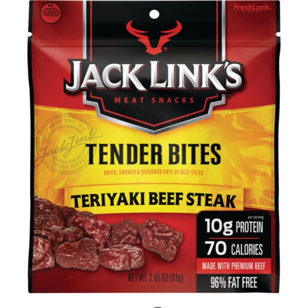 Jack Links Beef Tender Bites, Teriyaki, 2.85 oz