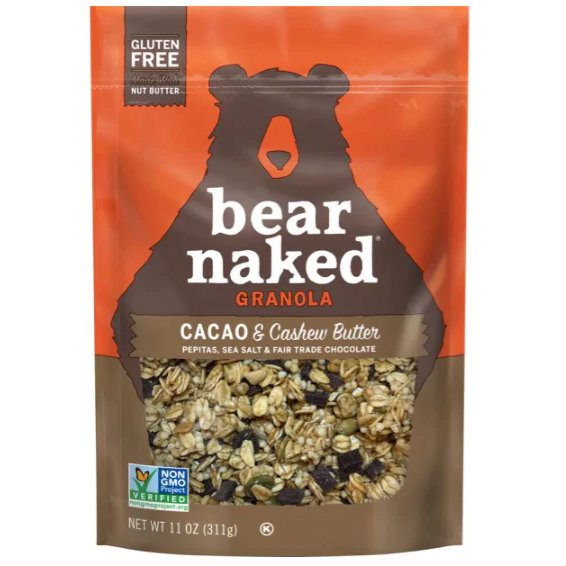 Bear Naked Granola Cereal,Cacao and Cashew Butter, 11oz,