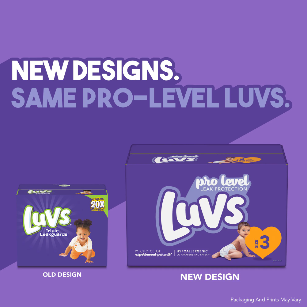 Luvs Pro Level Breathable Hypoallergenic Overnight Soft Diapers - Size —  Custom Treats