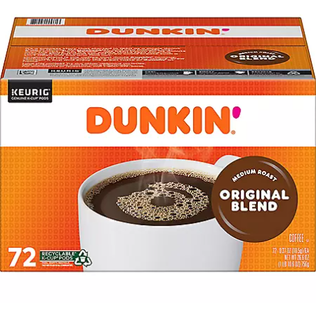 डंकिन डोनट्स ओरिजिनल ब्लेंड के-कप (72 कैरट)