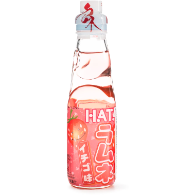 Hata Kosen Ramune, Strawberry Flavor 200 ml