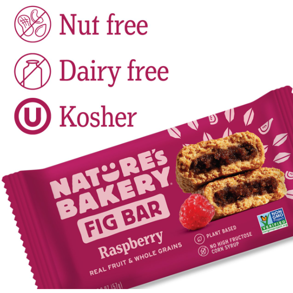 Nature's Bakery Raspberry Fig Bars, 10 Twin Packs, 2 Oz Each