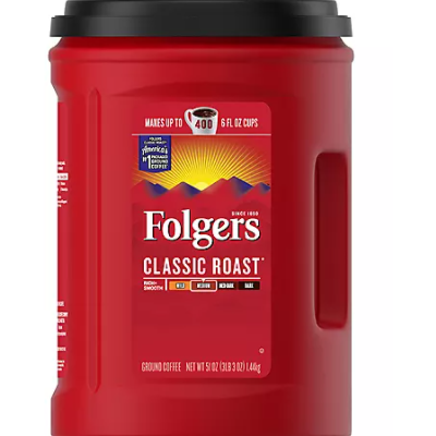 Folgers Classic Roast Ground Coffee (43.5 oz.)