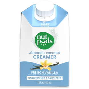nutpods French Vanilla Unsweetened Dairy Free Shelf Stable Creamer, 16 oz