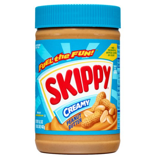 SKIPPY पीनट बटर, क्रीमी, 7 ग्राम प्रोटीन प्रति सर्विंग, 16.3 आउंस