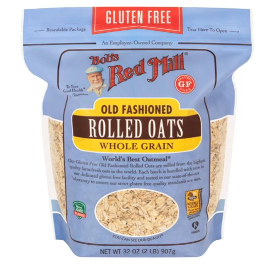 Bob's Red Mill, Old Fashion Rolled Oats, Gluten Free, Whole Grain, 32 Oz