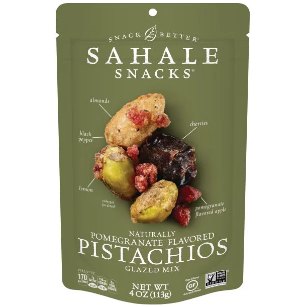 Sahale Snacks Pomegranate flavored Pistachios Glazed Mix, 4.0 OZ