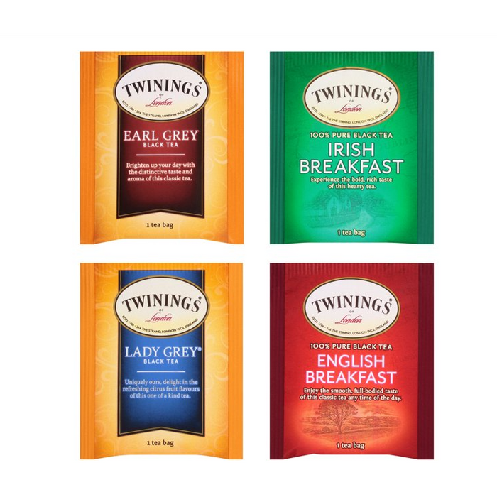 Twinings of London 4 Flavour Black Tea Bags Variety Pack, 20 Ct, 1.41 oz