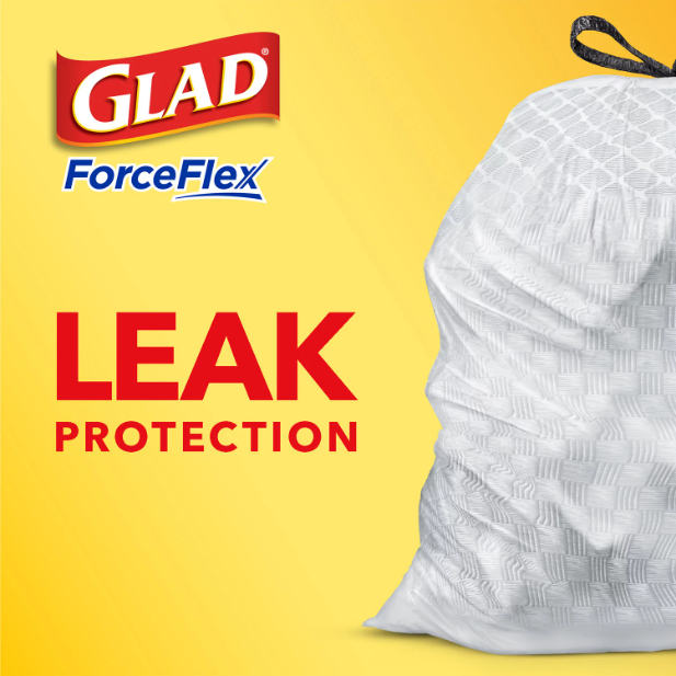 Glad ForceFlex Tall Kitchen Drawstring Trash Bags, 13 Gal, 100 Ct (Package  May Vary)