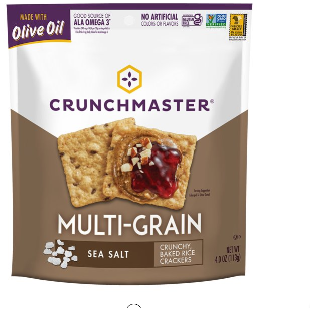 Crunchmaster Multigrain Sea Salt Crackers, 4 Oz