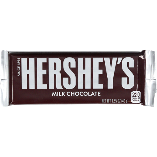Hershey's Milk Chocolate Single Bar, 1.55 oz
