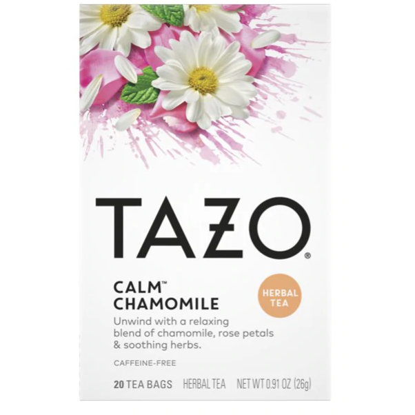 Tazo Calm कैमोमाइल टी बैग हर्बल टी 20 ct